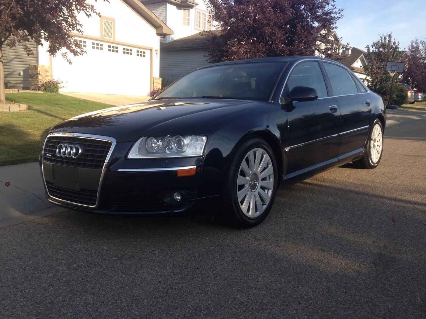 Blue Audi A8
